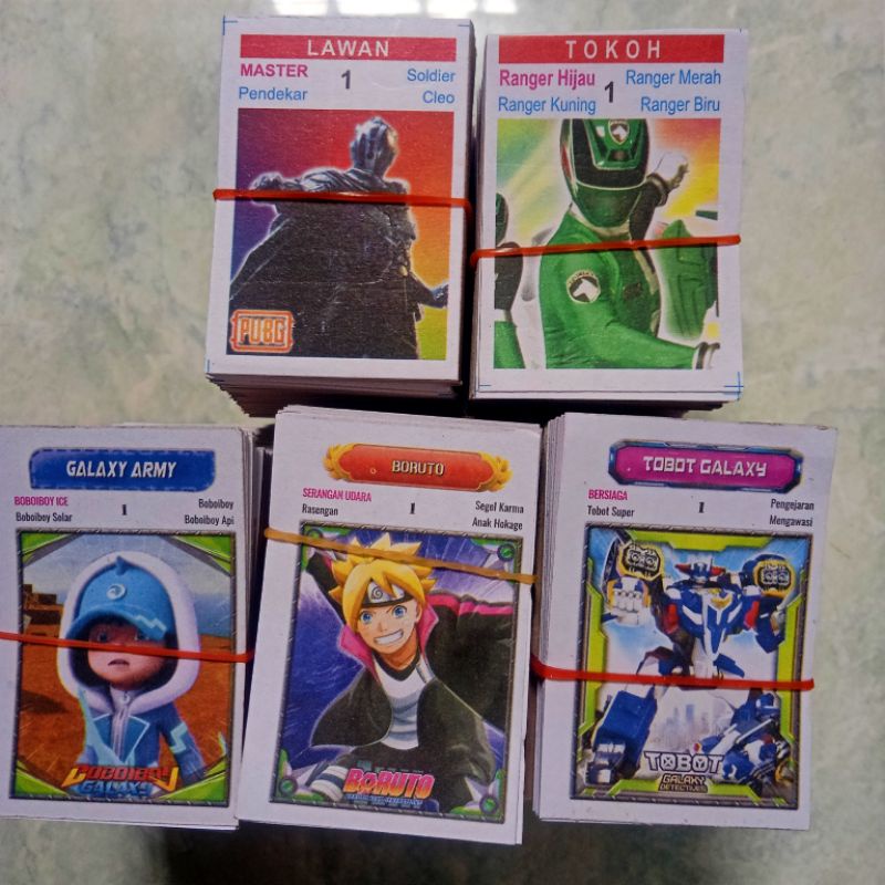 KARTU KWARTET/ KARTU MAINAN/ KARTU WAYANG +-320 lbr