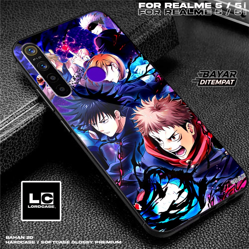 Case REALME 5 / REALME 5i - Casing Hp Terbaru 2023 Case lord case14 [ case JUJUTSU ] Silikon Hp Mewa