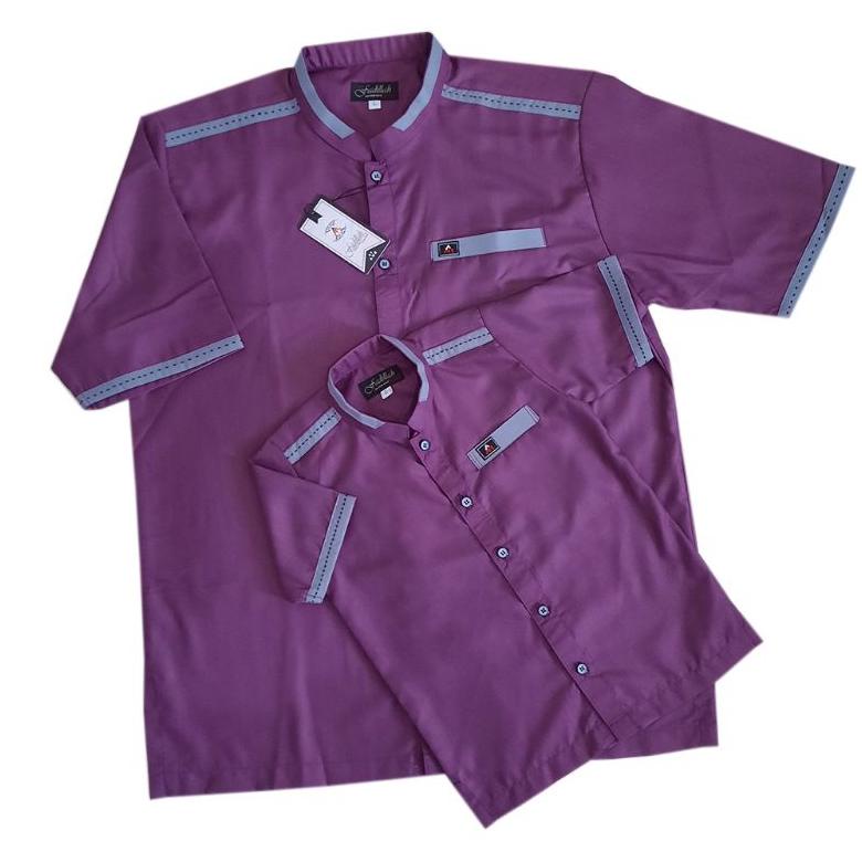 Anr Fadillah03_Kemko Couple Kemeja Koko Atasan Muslim Baju Koko Lengan Pendek Toyobo Koko Couple Ung