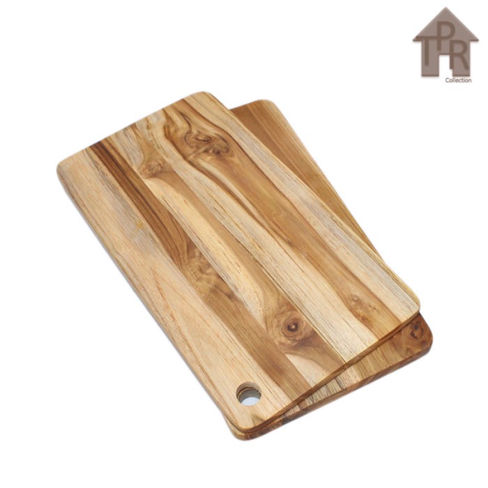 Talenan Kayu Jati / Teak Wood Chopping Board Kotak Tebal Berkualitas