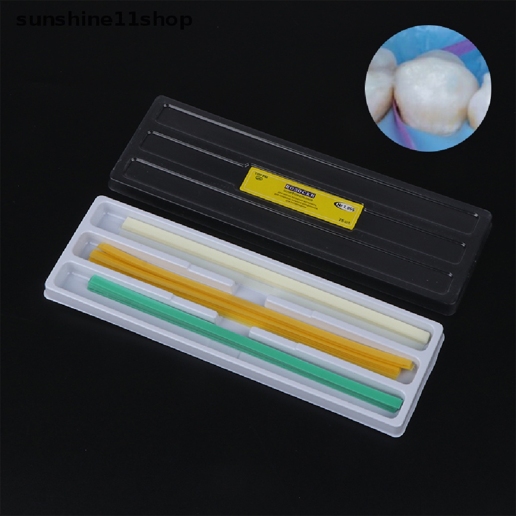 Sho 75pcs/box Resin Poles Strip Gigi Gerinda Bahan Halus 143mm Alat N