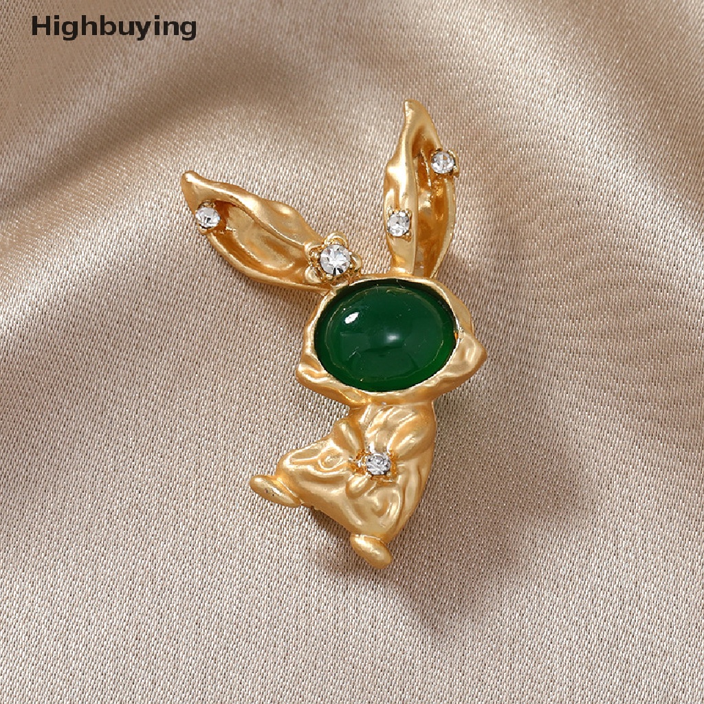 Hbid Cute Rabbit Lapel Pin Dancing Rabbit Bros Untuk Wanita Kualitas Tinggi Cute Bunny Animal Badge Kantor Pesta Bros Pin Hadiah Aksesoris Pernikahan Glory