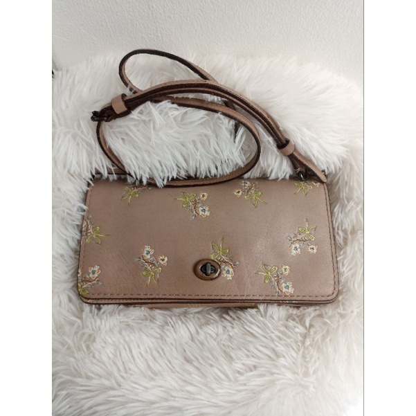 tas coach dinky floral second preloved branded