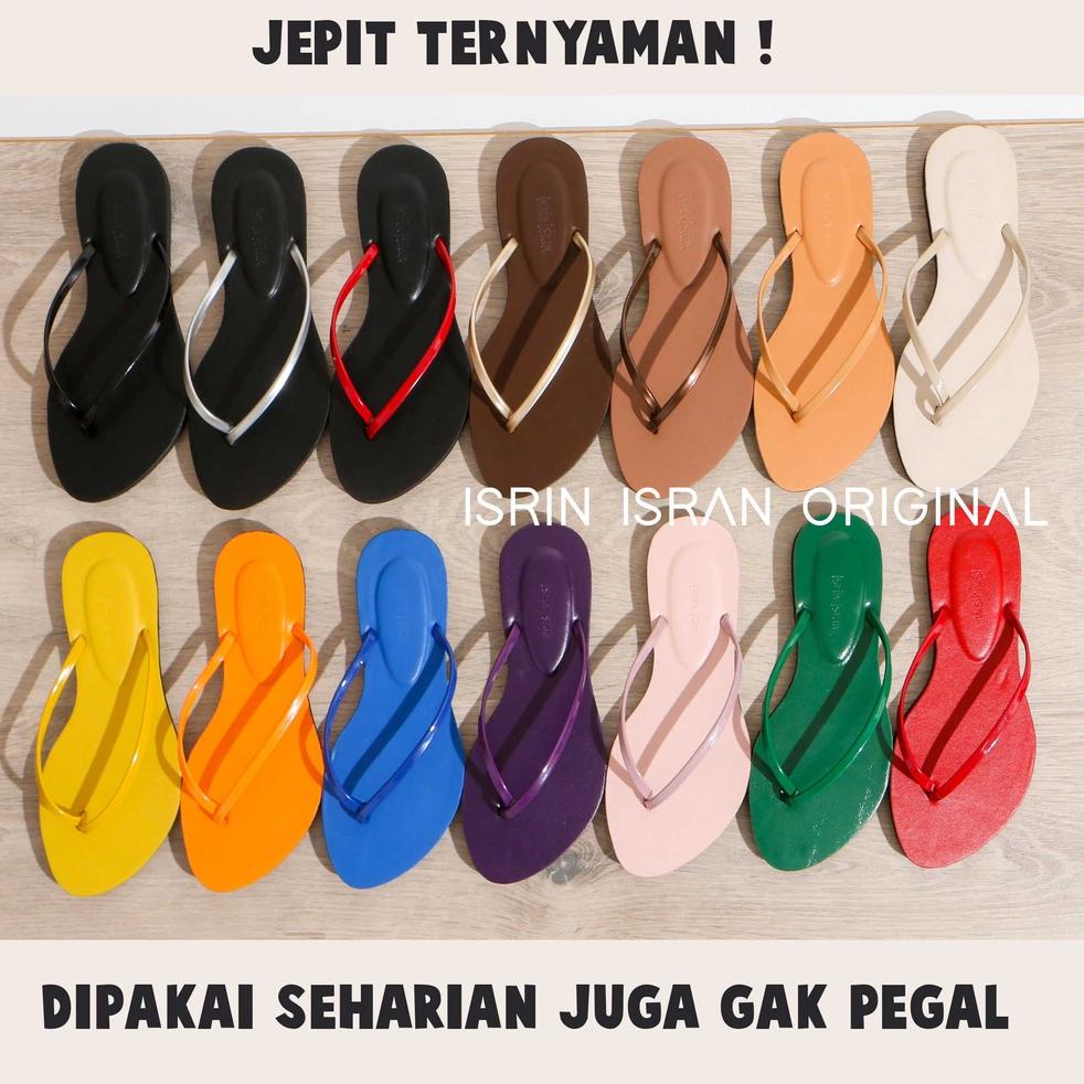 Terbaik ISRIN ISRAN ORINAL Sendal Jepit Wanita Sandal Terbaru Import Murah