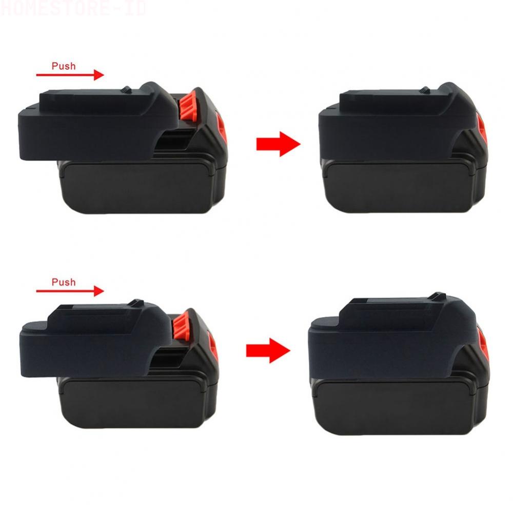Konverter Baterai Untuk Black &amp; Decker Untuk Stanle 18V Ke Untuk Adaptor Dewalt 18V