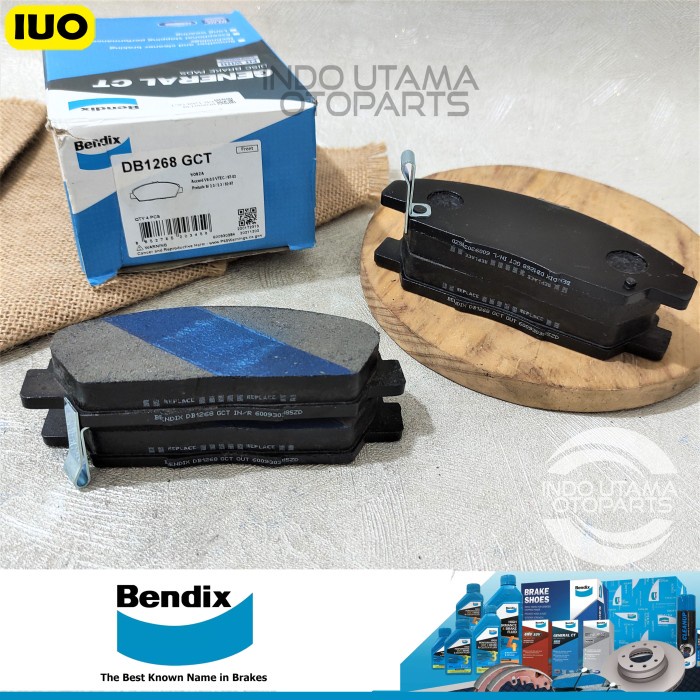 Kampas Rem Accord VTIL 2400cc 1999-2004 BENDIX Brake Pad DB 1268 GCT