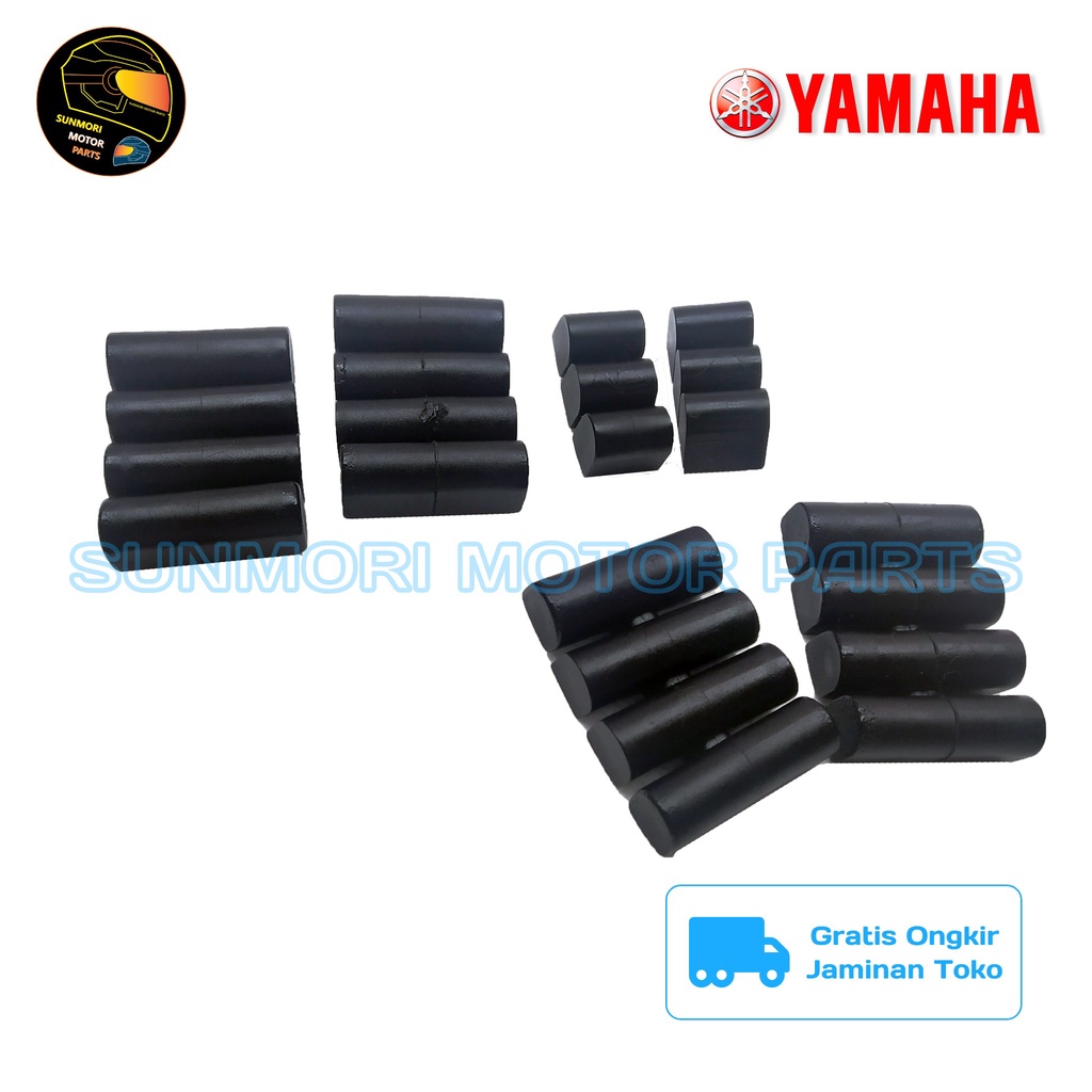 KARET GANJEL HARMONIKA PEREDAM BLOK SEHER SET RX KING RXKING LOKAL ISI 6 PCS