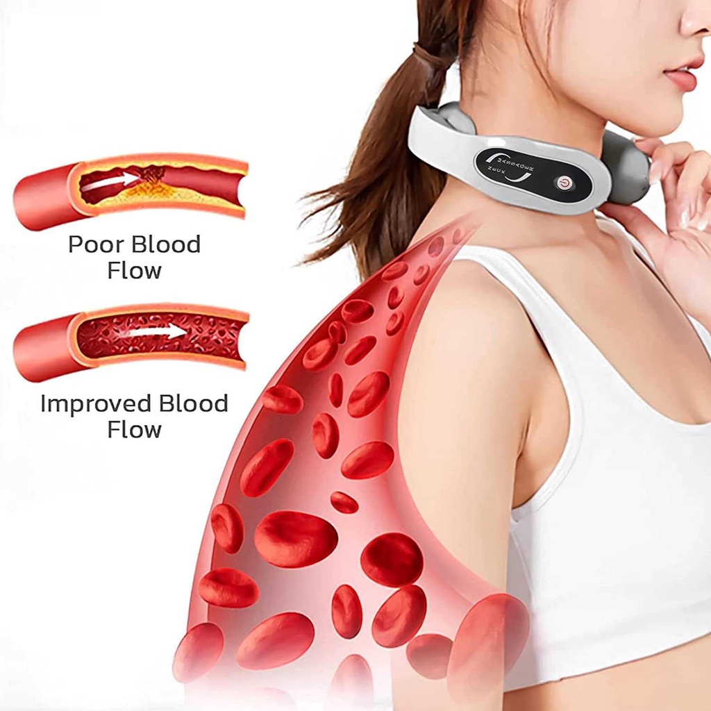 MOONBIFFY Alat Pijat Leher Neck Massager Compress - K05