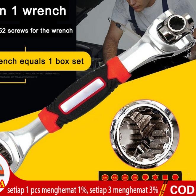 ✸ Tiger Wrench Kunci Pas 48 in 1 Universal Wrench Kunci Pas 48 in 1 Universal Wrench/Kunci Universal