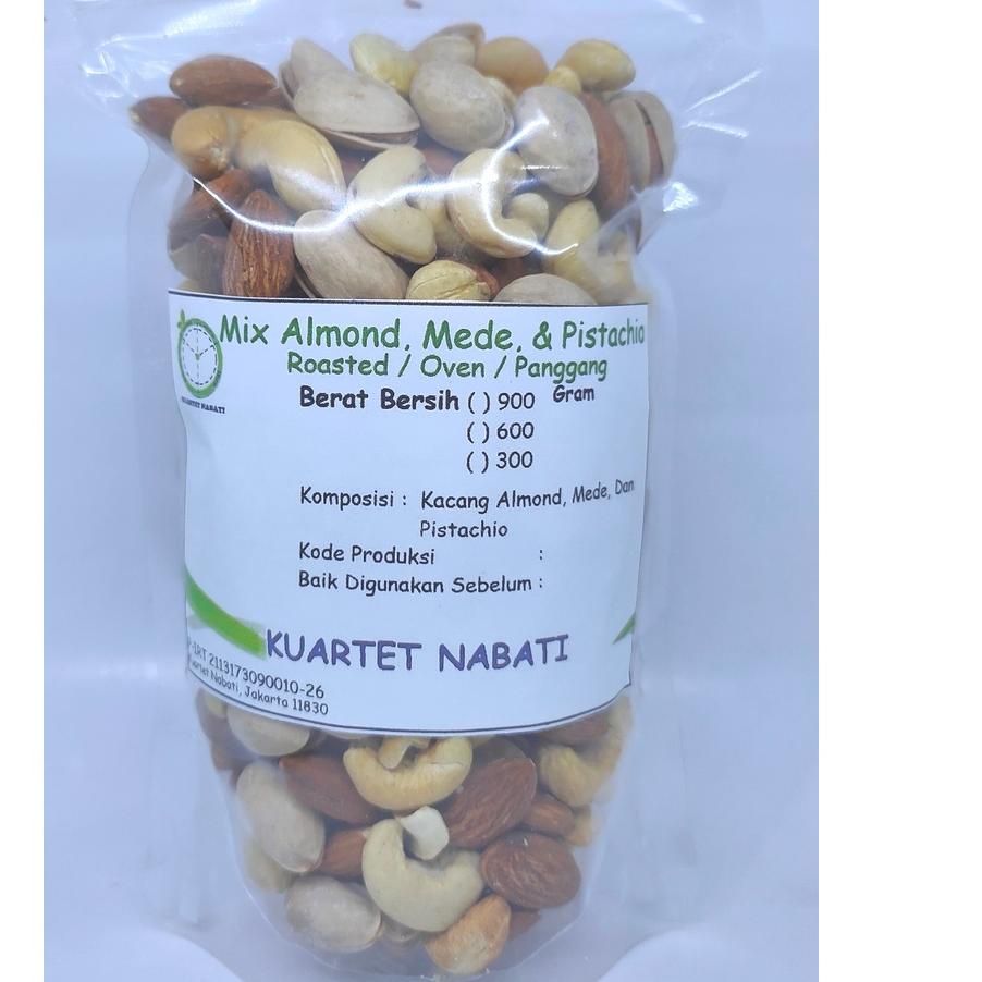 

♥ 300gr Roasted Almond - Mede / Cashew - Pistachio - Panggang / Oven ✦