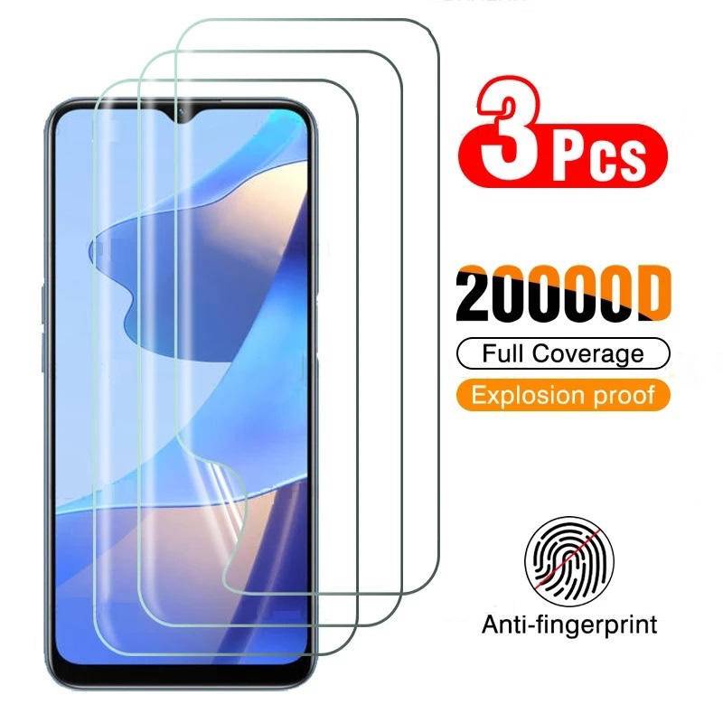 3pcs Film Hydrogel Untuk OPPO A94 A73 A16 A16s A72 A96 A52 A53 A53S A95 Pelindung Layar Untuk OPPO A93 A94 A55 A55S A57 A57E A57S A17 A17k A76 Pelindung Bukan Kaca