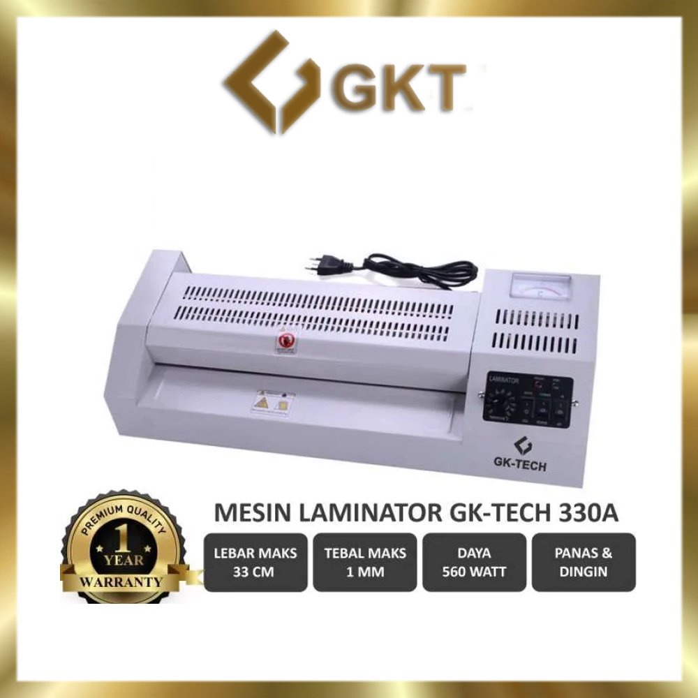 Mesin Laminating A3 330mm Laminator GKT 330A