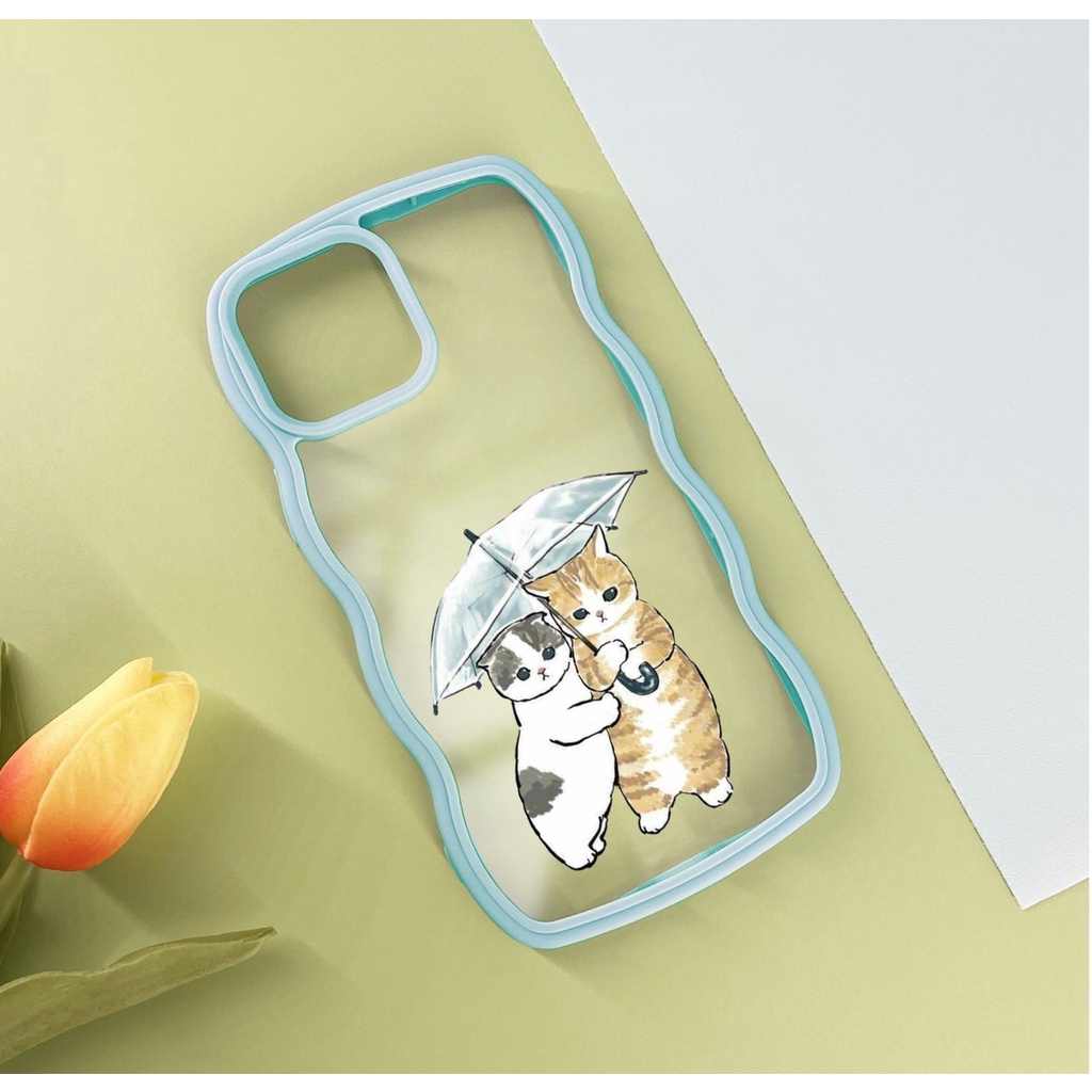 HH32 Casing HP cantik wanita cat kucing miaow miao For Iphone 7+ 8+ Plus X Xs Xr Max 11 12 13 14 Pro Max 14+ 14Plus FJ08