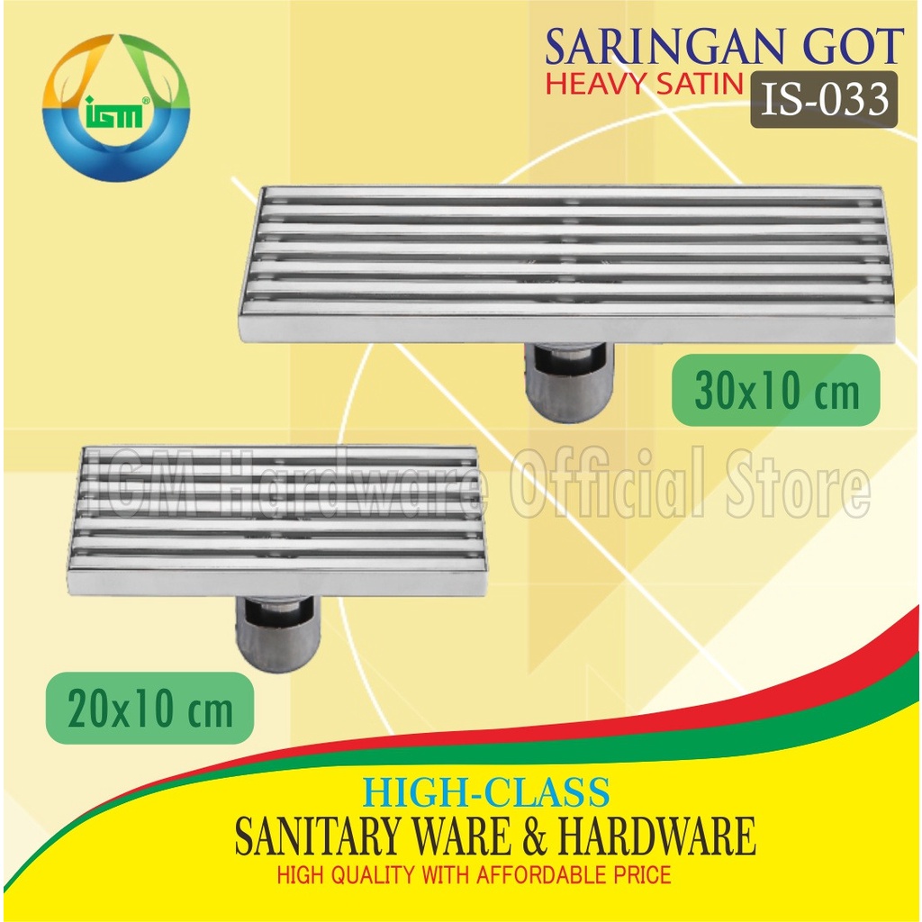 SARINGAN GOT STAINLESS STEEL SUS-304 IGM IS-033
