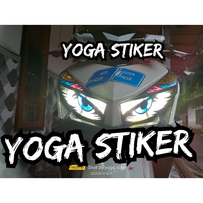 stiker mata kucing sama alis Vario led old 125 atau 150 cc