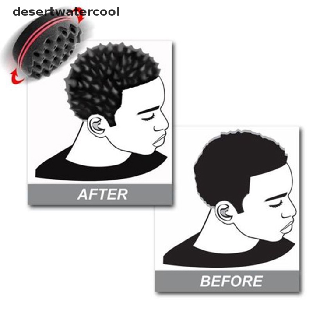 Deid Magic Barber Hair Brush Spons Gelombang Untuk Rambut Gimbal Afro Locs Twist Curls Coil Tools Martijn