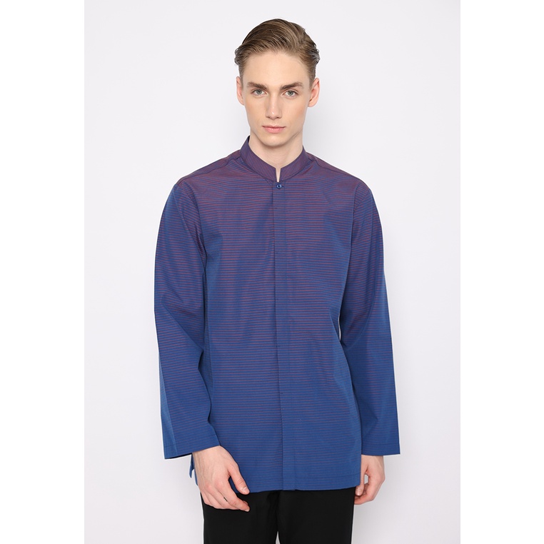 JOBB Aydin Koko Pria Lengan Panjang Regular Fit Maroon