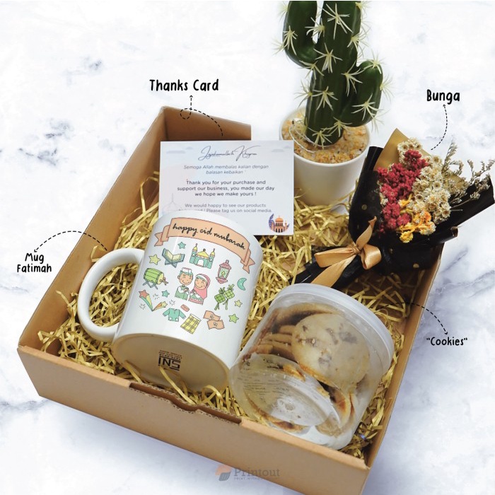 

HAMPERS LEBARAN / BIRTHDAY /GRADUATION / WISUDA Paket Mug Cookies