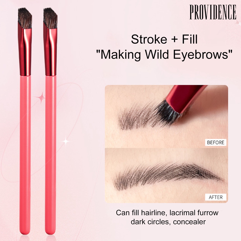 Providence Sikat Alis Lembut Padat Bulu Tiga Dimensi Desain Bevel Efek Alami Multi-Fungsional Liar Sikat Alis Hairline Brush Digunakan Di Rumah