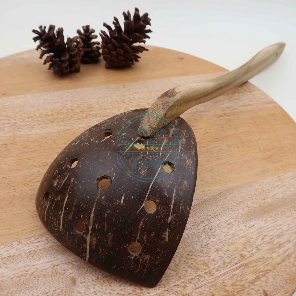 Sutil Bathok Spatula Kayu Bathok Spatula Tradisional Kayu Bathok Kelapa