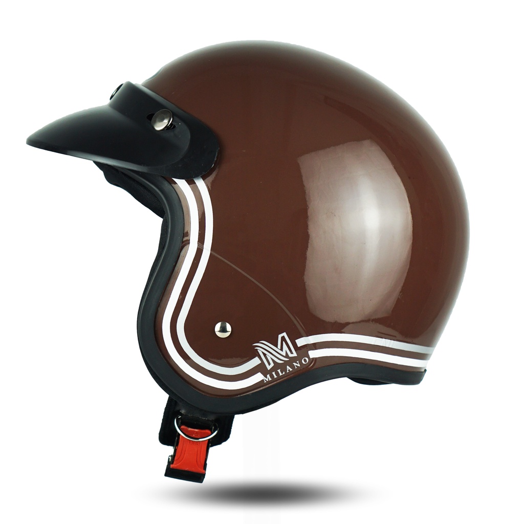 Helm Retro Bogo Dewasa Pria Wanita Milano SNI Terbaru