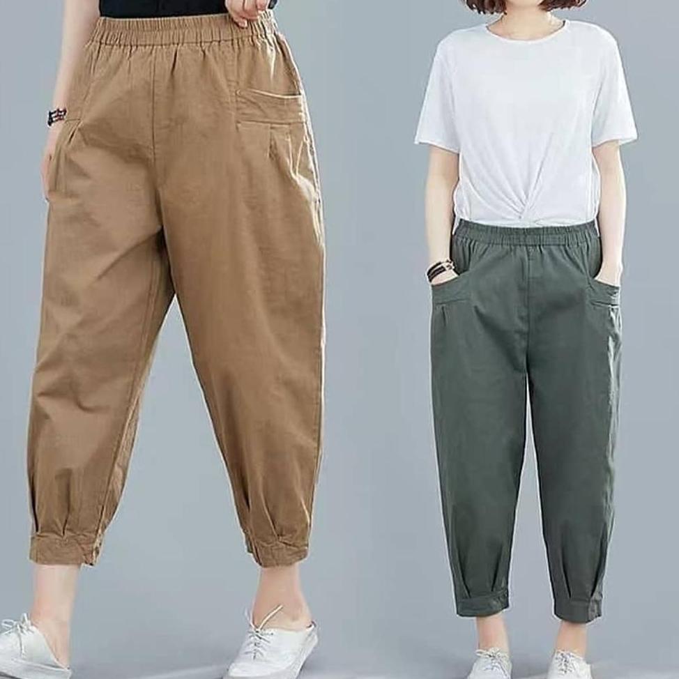 Murah Banget HARUKA Pants / Celana Korea Cotton Twill / Celana Kasual Wanita / Haruka Pants / Hinata