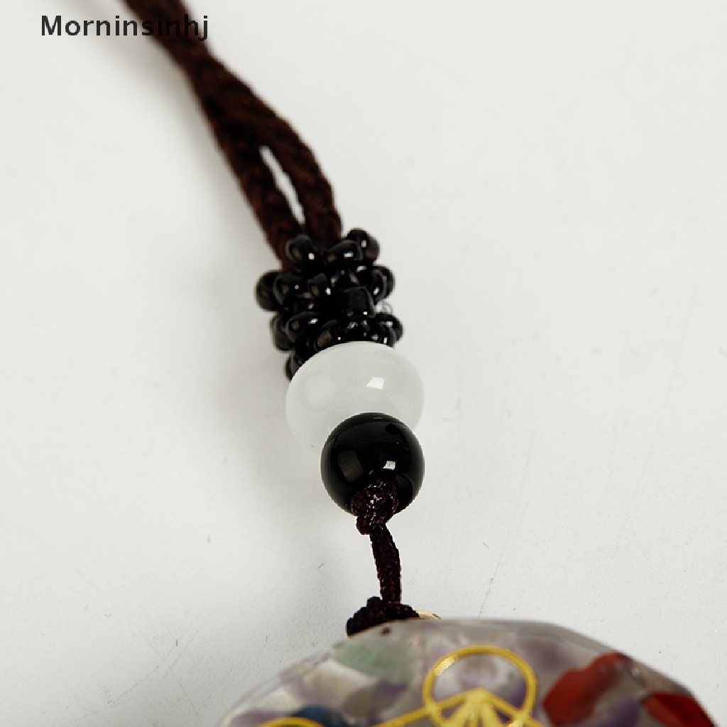 Mornin Kristal Alami Chakra Energy Pendant Energizing Orgonite Necklace Bawa Keberuntungan id