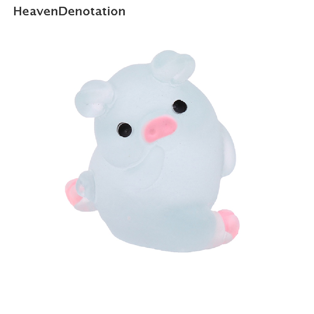 [HeavenDenotation] 5 / 10pcs Cute Luminous Pig Ball Mochi Fun Joke Gift Anti-stress Toys DIY Decor HDV