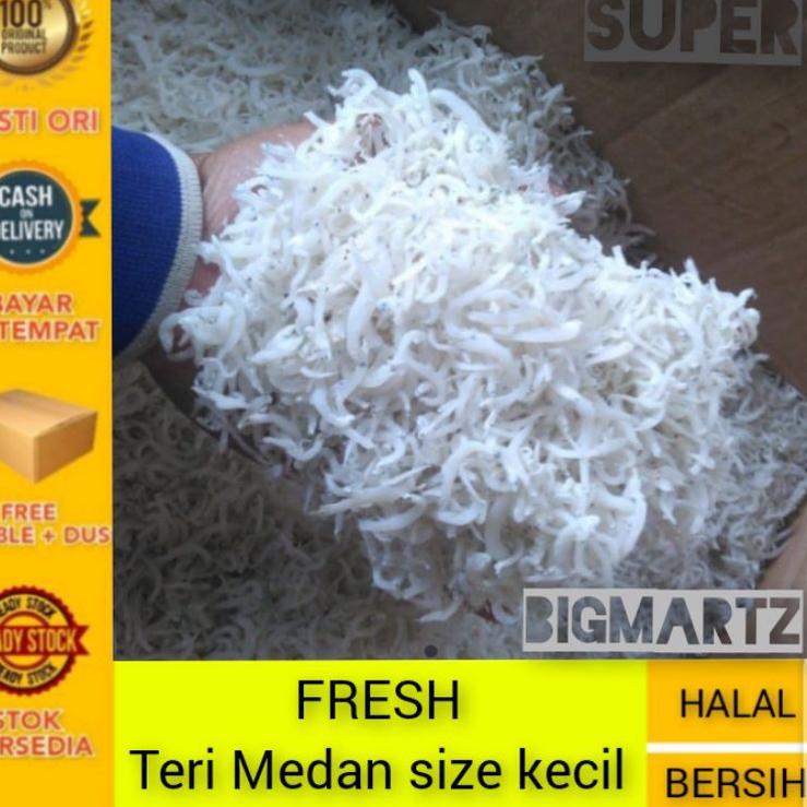 

✽ Teri nasi medan super export / ikan asin teri nasi medan kecil / teri Medan bersih halus ✵