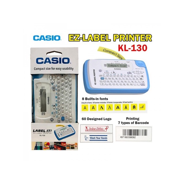 

Casio Kl 130 label printer original casio mesin label printer