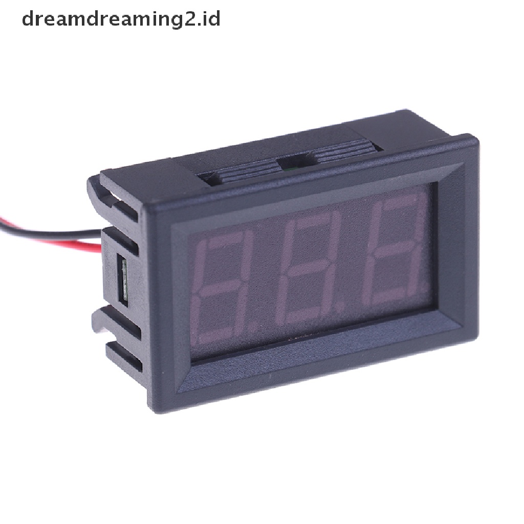 (dream) Ac 70-500V digital voltmeter LED display 2kabel volt Pengukur Tes Tegangan.