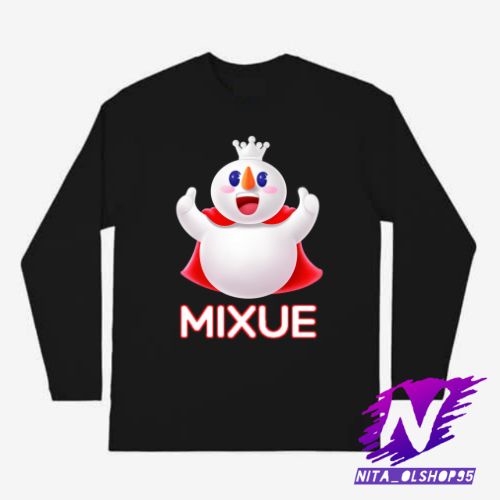 kaos anak lengan panjang mixue eskrim