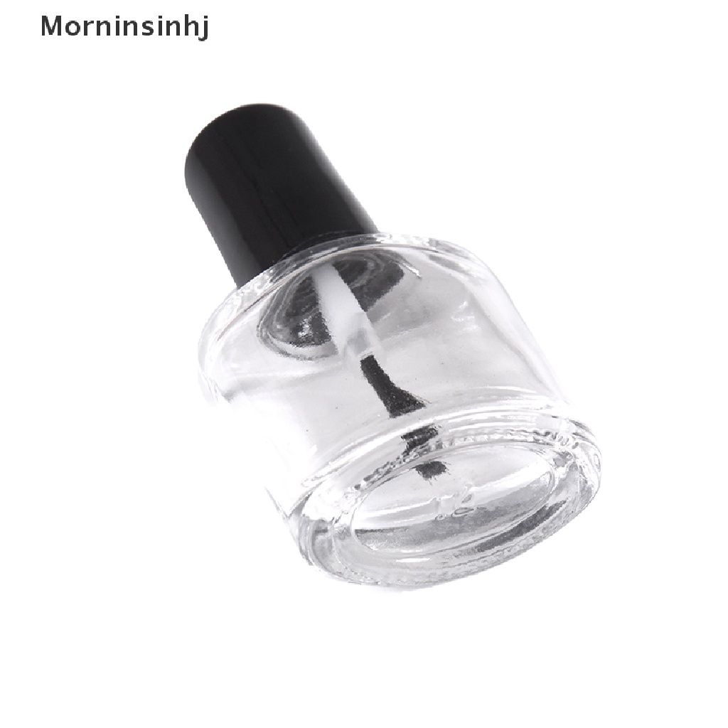 Mornin 10/15ml Botol Kutek Kosong Kaca Bening Dengan brush refillable manicure tool id