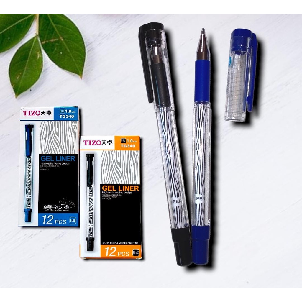 

PULPEN PEN GEL TANDA TANGAN MEDIUM 1.0 MM BALLPOINT 1.0MM SIGN PEN TIZO HITAM BIRU