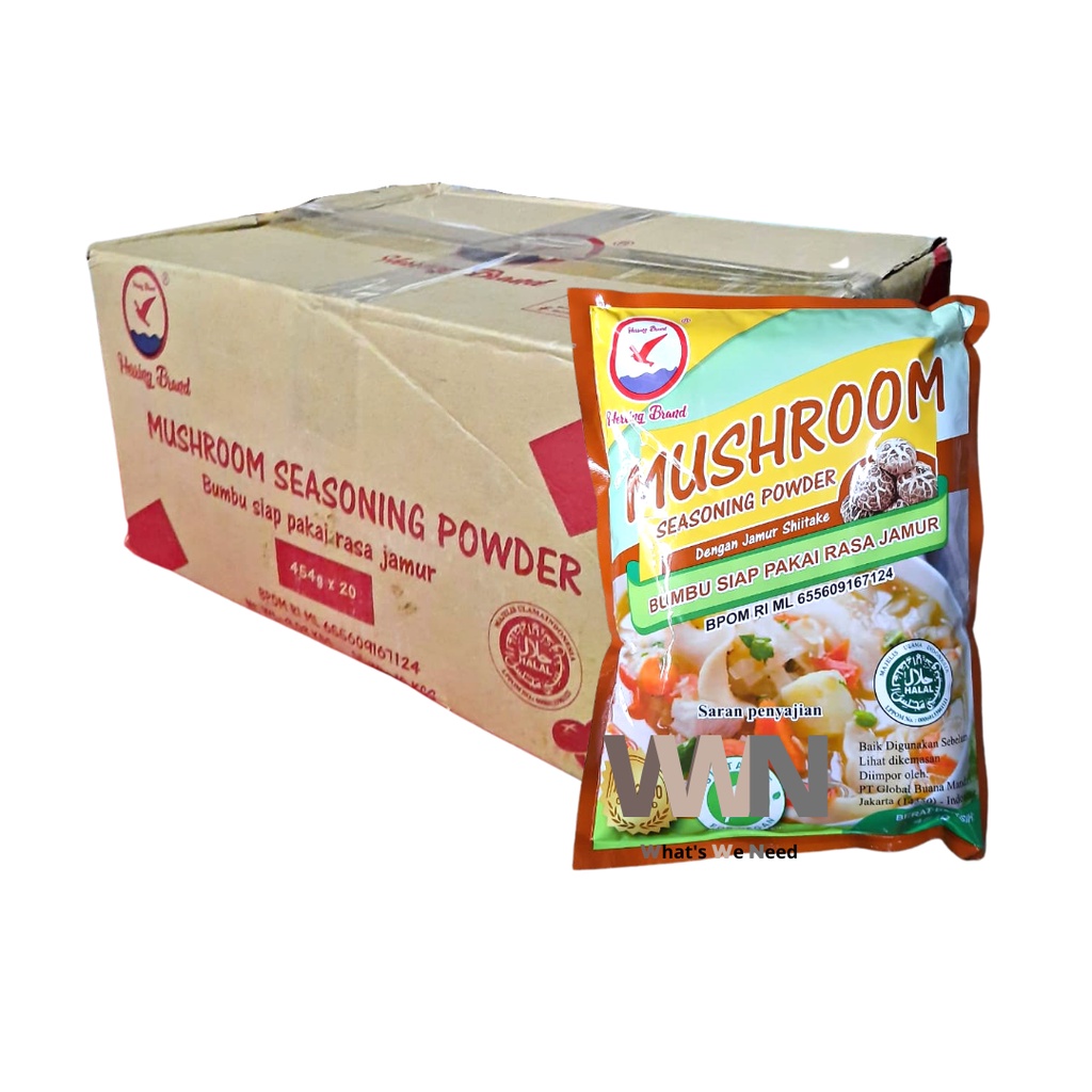 

Herring Brand Mushroom Seasoning Kaldu Rasa Jamur 454gr / 20pcs / 1dus