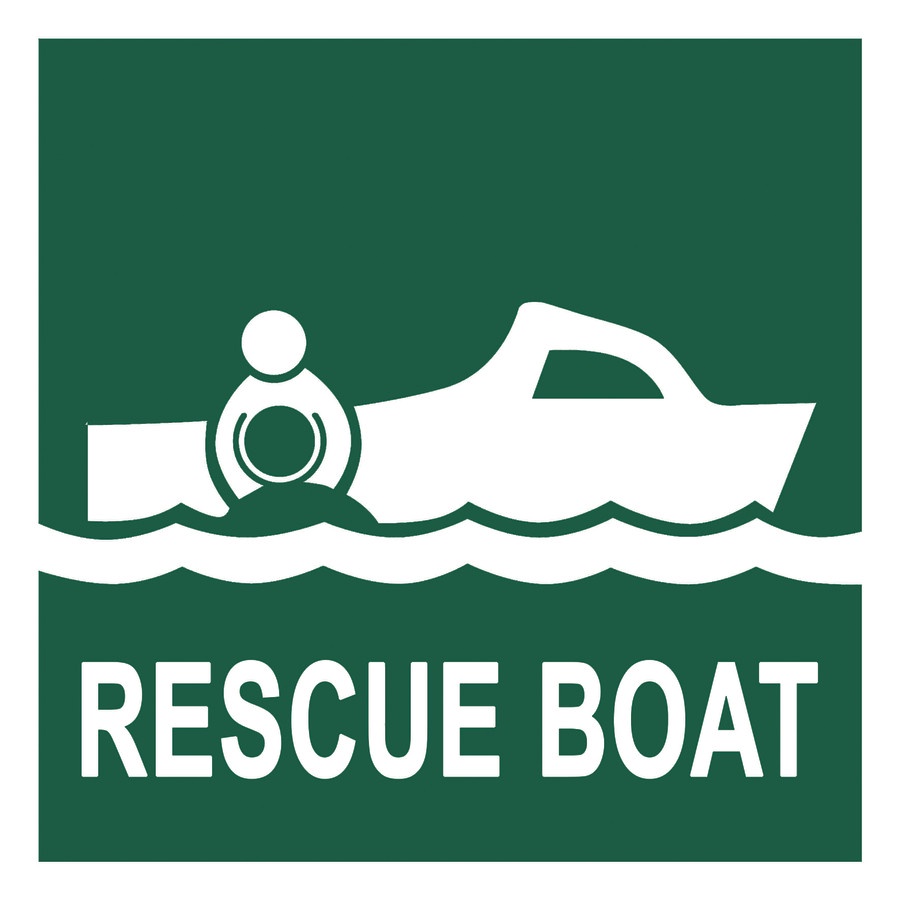 

STICKER SAFETY SIGN IMO PERKAPALAN RESCUE BOAT 15X15 / STIKER KESELAMATAN / STIKER SAFETY SIGN