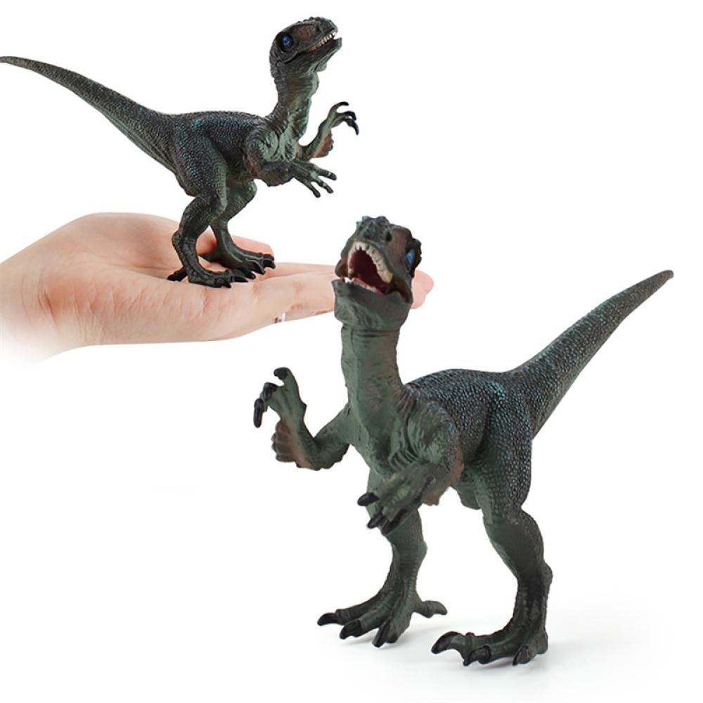 Timekey Jurassic Mainan Simulasi Dinosaurus PVC Action Figure Model Dino Mainan Manusia Hidup Dilophosaurus Dinosaurus Ornamen K3X6