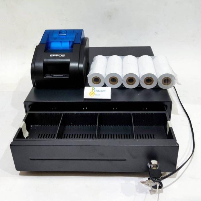 

[[JNT COD]] Paket Kasir 12: Cash Drawer + Printer + Rol -p020 - IWARE