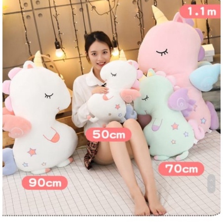 

Promo Boneka Unicorn Unicorn Bahan Plush - 70cm Putih Limited