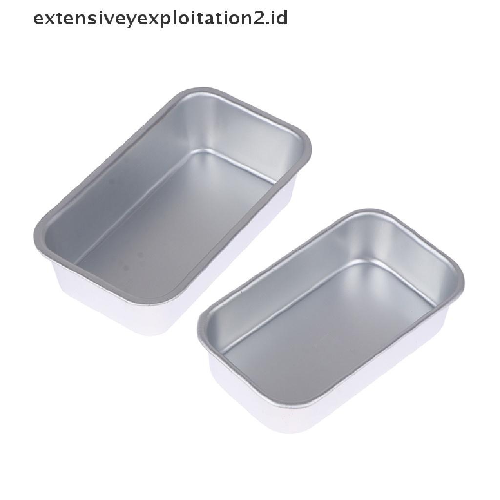 {NEW} 1pc Cetakan Kotak Persegi Alat Baking Aluminium Alloy Anti Lengket Roti Cake Toast Pan.