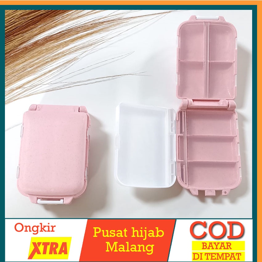 Kotak Jarum Pentul Unik / Travel Kit Hijab / Compact Hijab Kit / Box Aksesoris Hijab