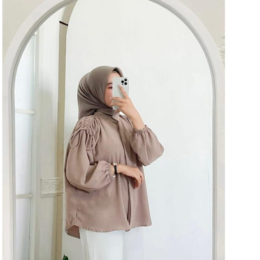 ○ RX Fashion - GAVI LENGAN SERUT / HEKSA BLOUSE / VARINKA YEMI KEMEJA BLOUSE   - NN ➣