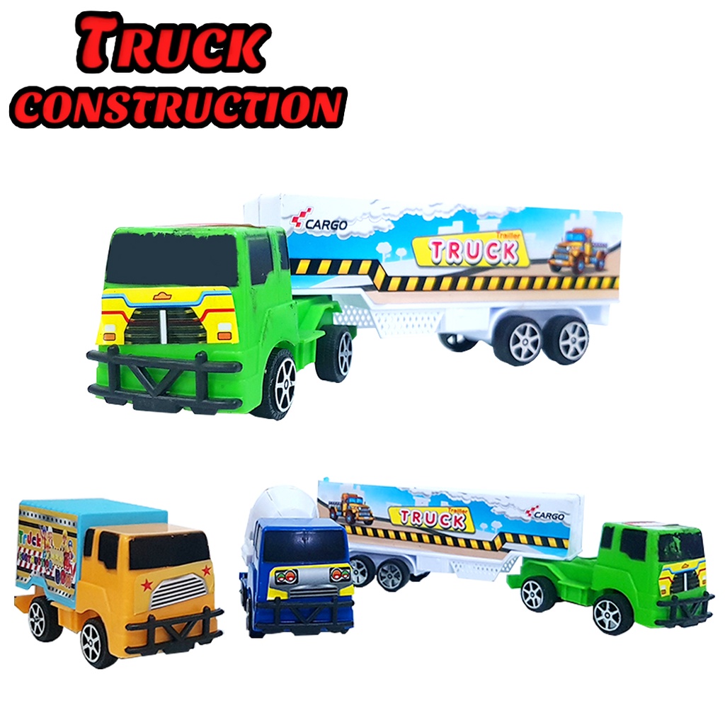 Mainan Anak Truck Contrucstion / Mainan Truck Metro Builder 3PC 6335