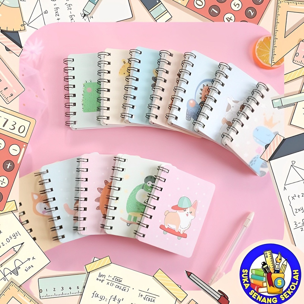 

Buku Memo Kecil A7 Spiral 80 Lembar - B0033