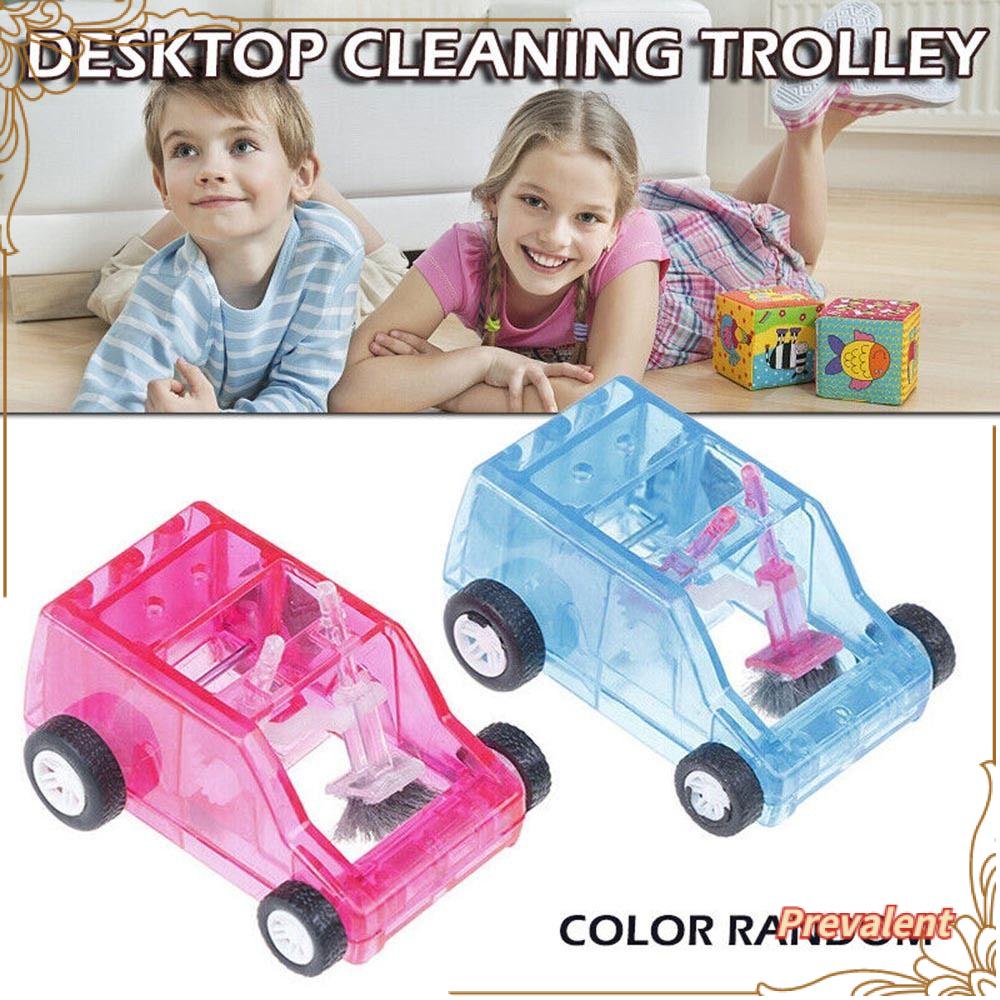 Preva Troli Pembersih Debu Remah Pensil Tahan Lama Penyapu Meja Bentuk Mobil