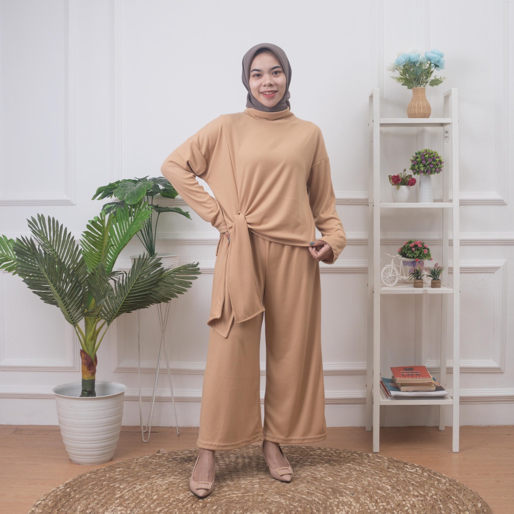 ZASKIYA - Set Akary Wanita Turtleneck