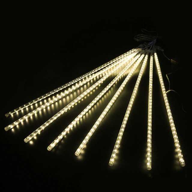 (BISA COD) FTIHSHP STUXMOS Lampu Hias String Lights Meteor Waterproof Warm White 8PCS - XH480