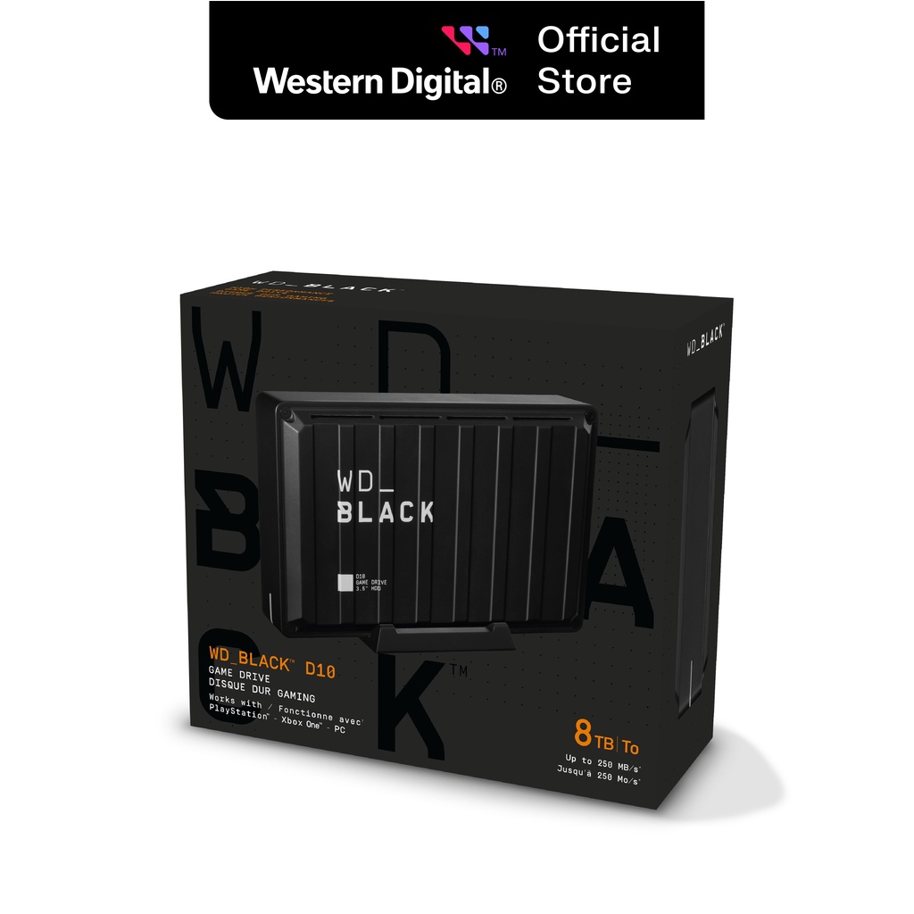 WD Black D10 8TB Game Drive HDD / Hardisk / Harddisk External USB 3.2