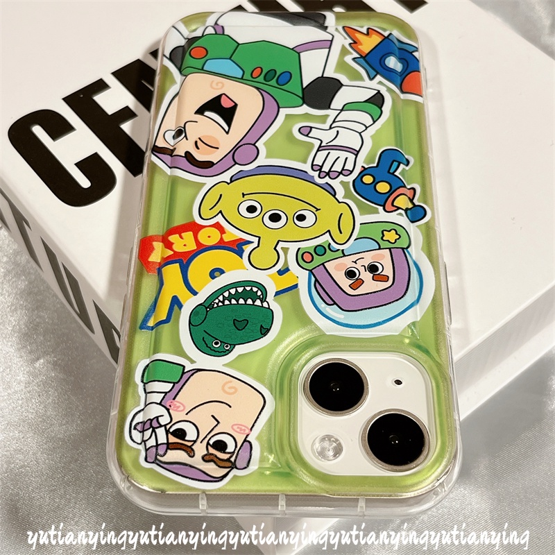 Case Kartun Manyo Toy Story Untuk Redmi10 9C NFC A1 9A 10A 9T Redmi Note 9 10 11 10s 11s Note10s Note9 Note11 Note10 Cute Buzz Lightyear Alien Airbag Shockproof Soft Tpu Cover