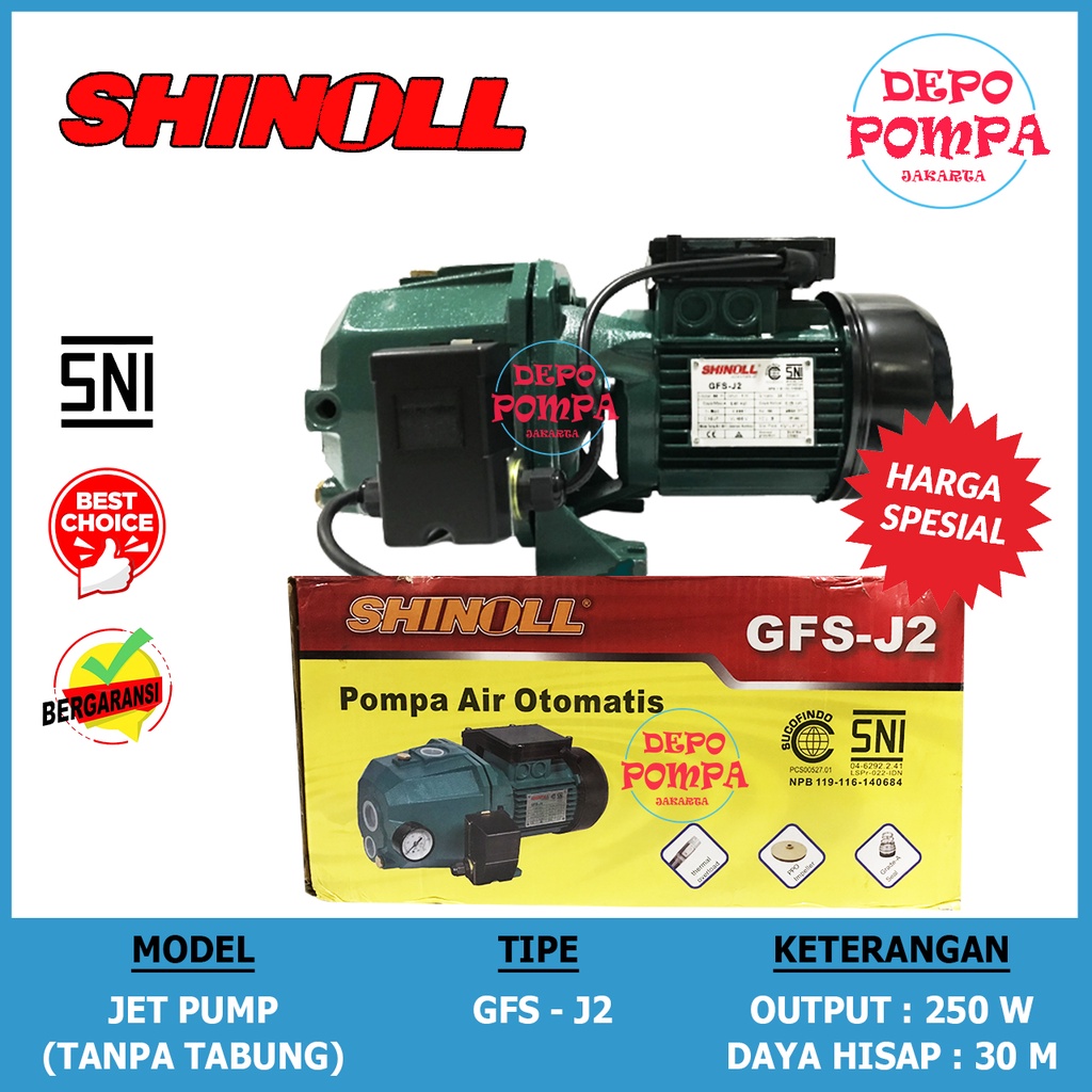 Pompa Air JET PUMP SHINOLL GFS J2 / JET PUMP 255 / JET PUMP 260